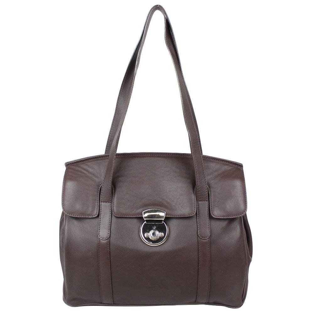 Sac bandoulière cuir Patrick Blanc bicolore 105065  PATRICK BLANC - 1