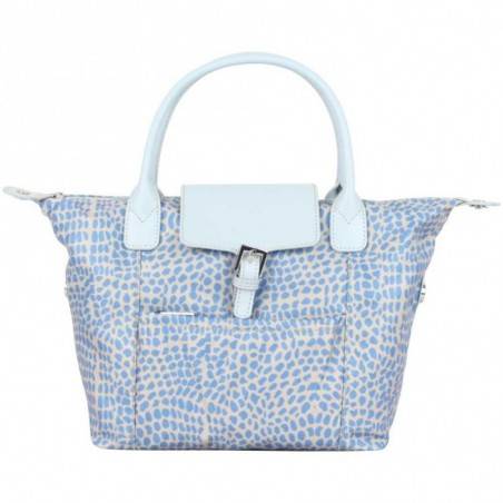 Sac à main Hexagona toile bleue motif léopard ARTÉMISIA HEXAGONA - 4