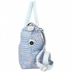 Sac à main Hexagona toile bleue motif léopard ARTÉMISIA HEXAGONA - 2