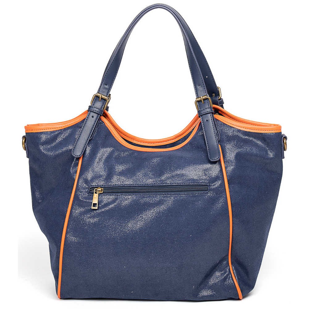 Sac cabas Lili Petrol Emilie Marine Orange