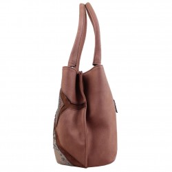 Sac Mac Alyster déco cloutée marron MAC ALYSTER - 2