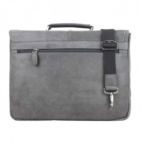 Porte documents cuir brut Patrick Blanc 416002 Gris S2 PATRICK BLANC - 4